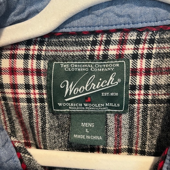 Woolrich shirt men’s large flannel button down outdoors - Picture 3 of 10